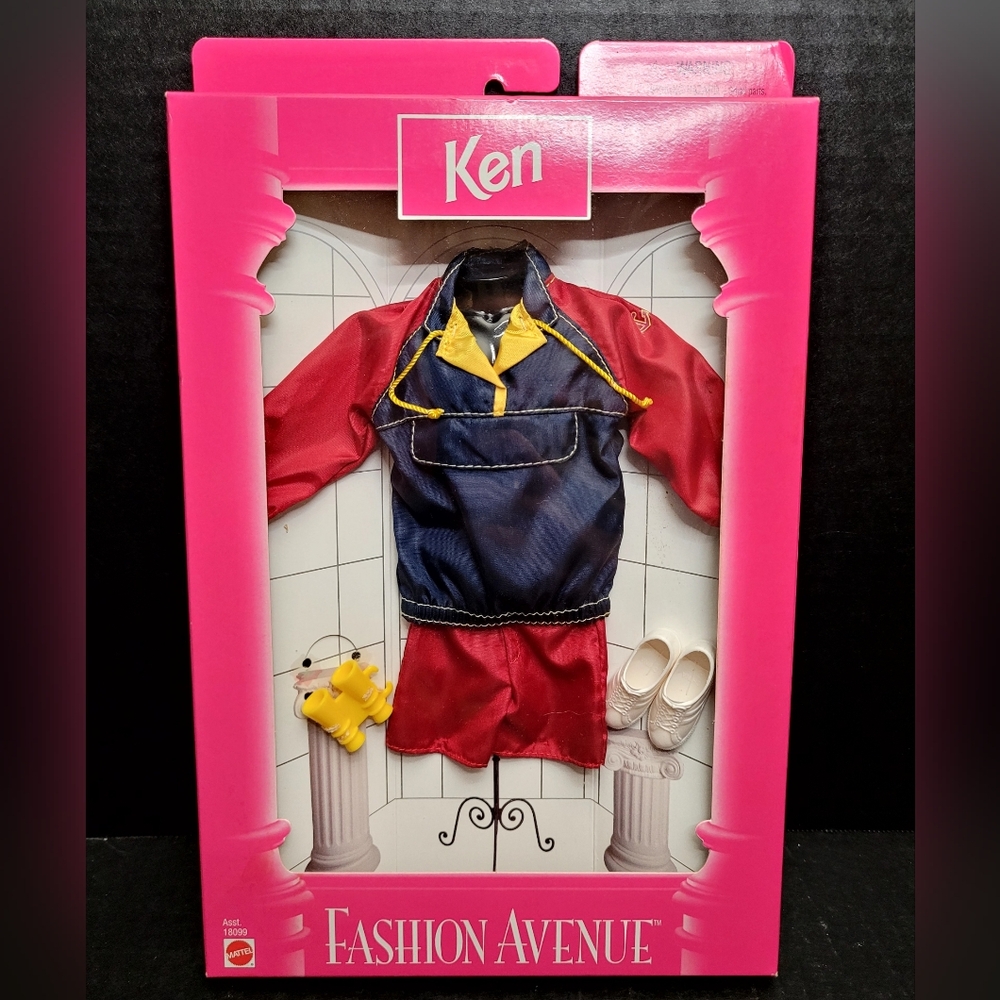 1997 Ken Fashion Avenue Collection - Elegant Blue and Gold Ensemble #18099